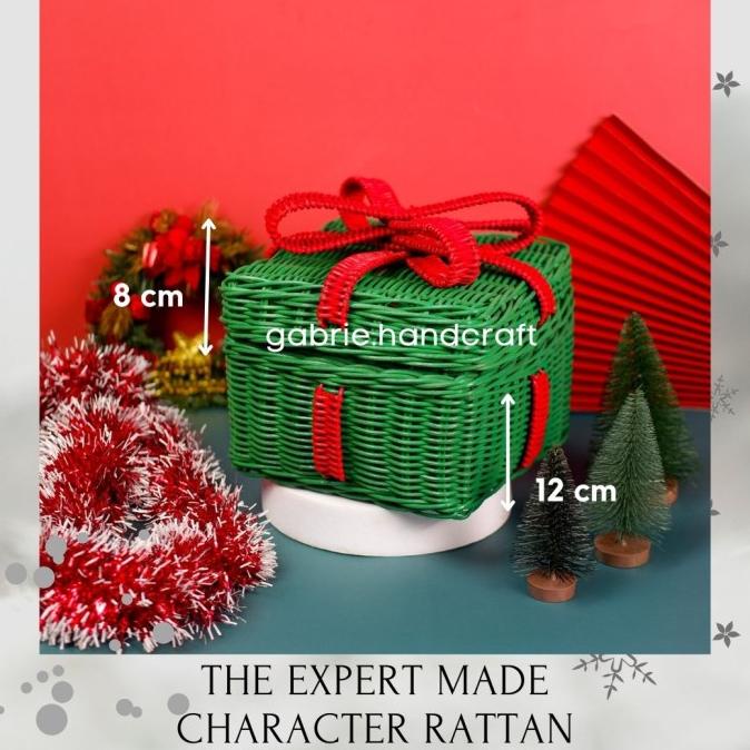 

Best Product!!! Rotan Kotak Dengan Pita - Tempat Hampers Natal / Kado Natal/ Christmas - Paling Dicari