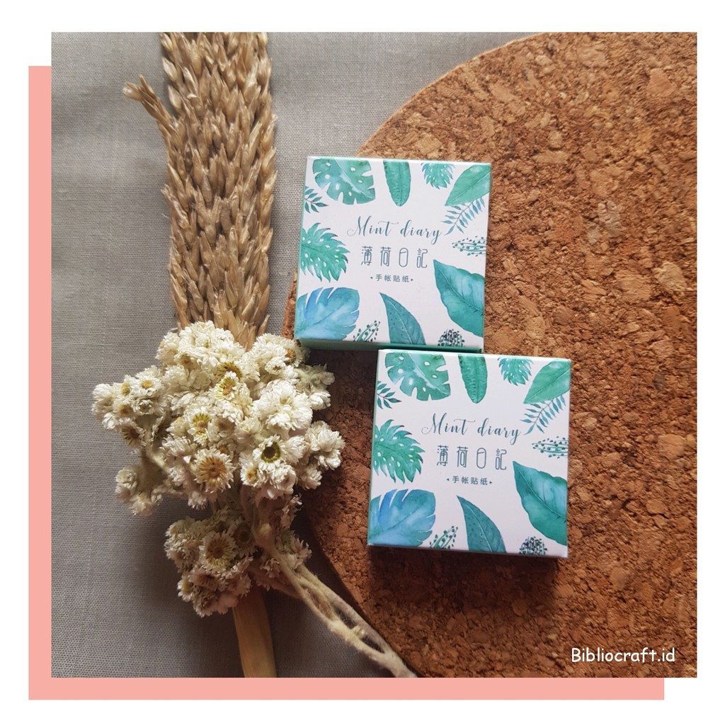 

Sticker Deco Aesthetic & Lucu Scrapbook DIY Bujo Planner Mint Diary