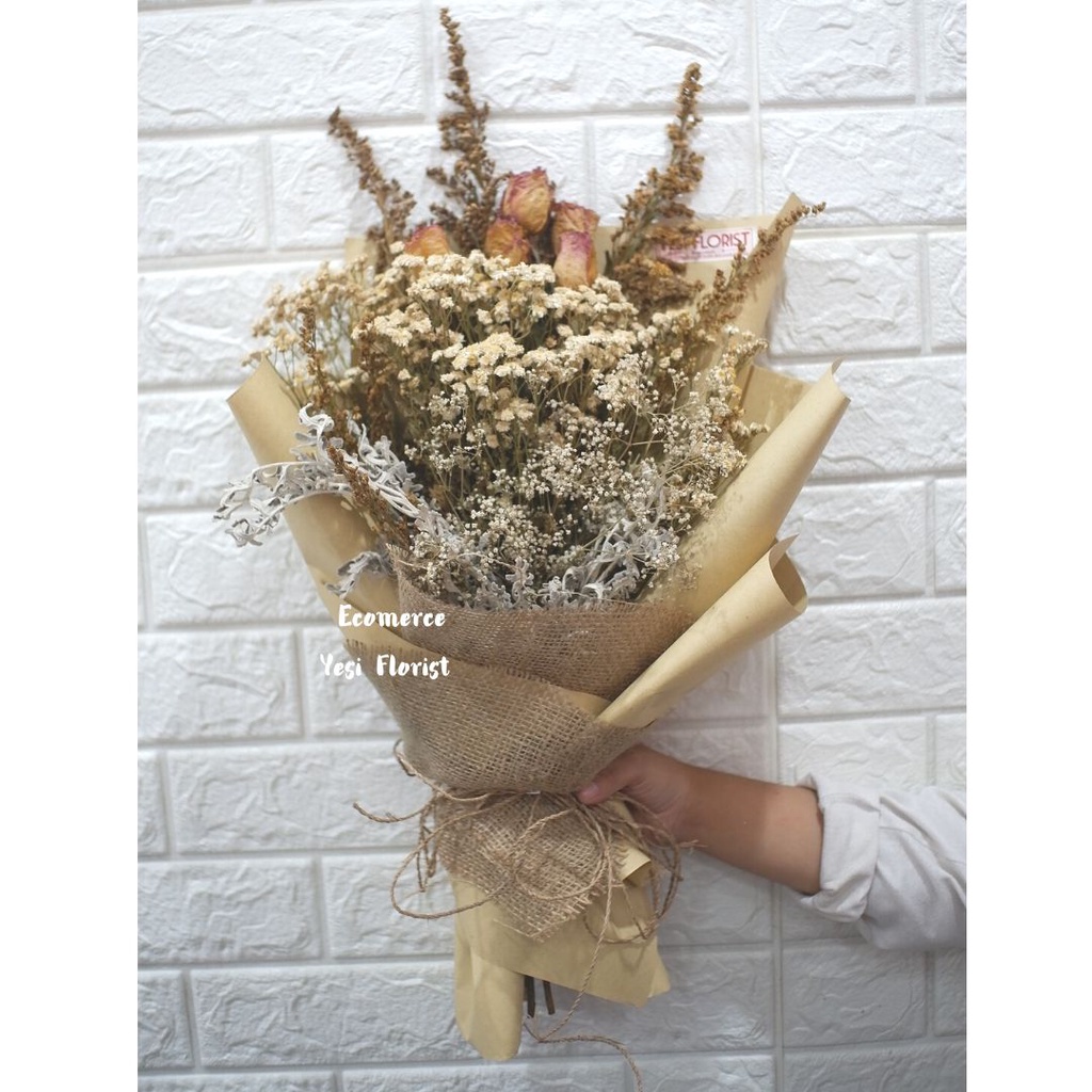 Jual (Bisa Dikirim Hari Ini) Flowers Bouquet || Dried Bouquet ...