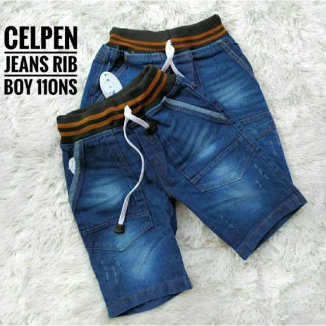  Celana  Pendek Jeans  Anak  Laki  6 9Thn RIB BOY Shopee  