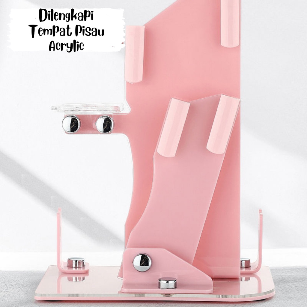 PAKET HEMAT Set Paket Pisau Dapur 7IN1 Plus Talenan + Tempat Pisau Paket Lengkap Set Murah Tajam Peralatan Perlengkapan Dapur Murah Premium Quality