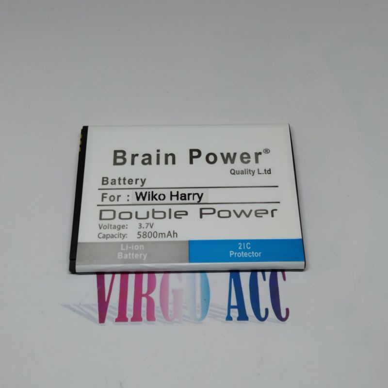 Baterai Batre Battery Wiko Harry / WIKO Harry 2 3913 Double Power Battery Hp