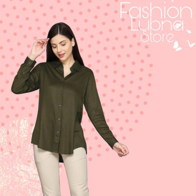KEMEJA BAJU PAKAIAN BUSANA KERJA WANITA CEWE TREND KEKINIAN 2021