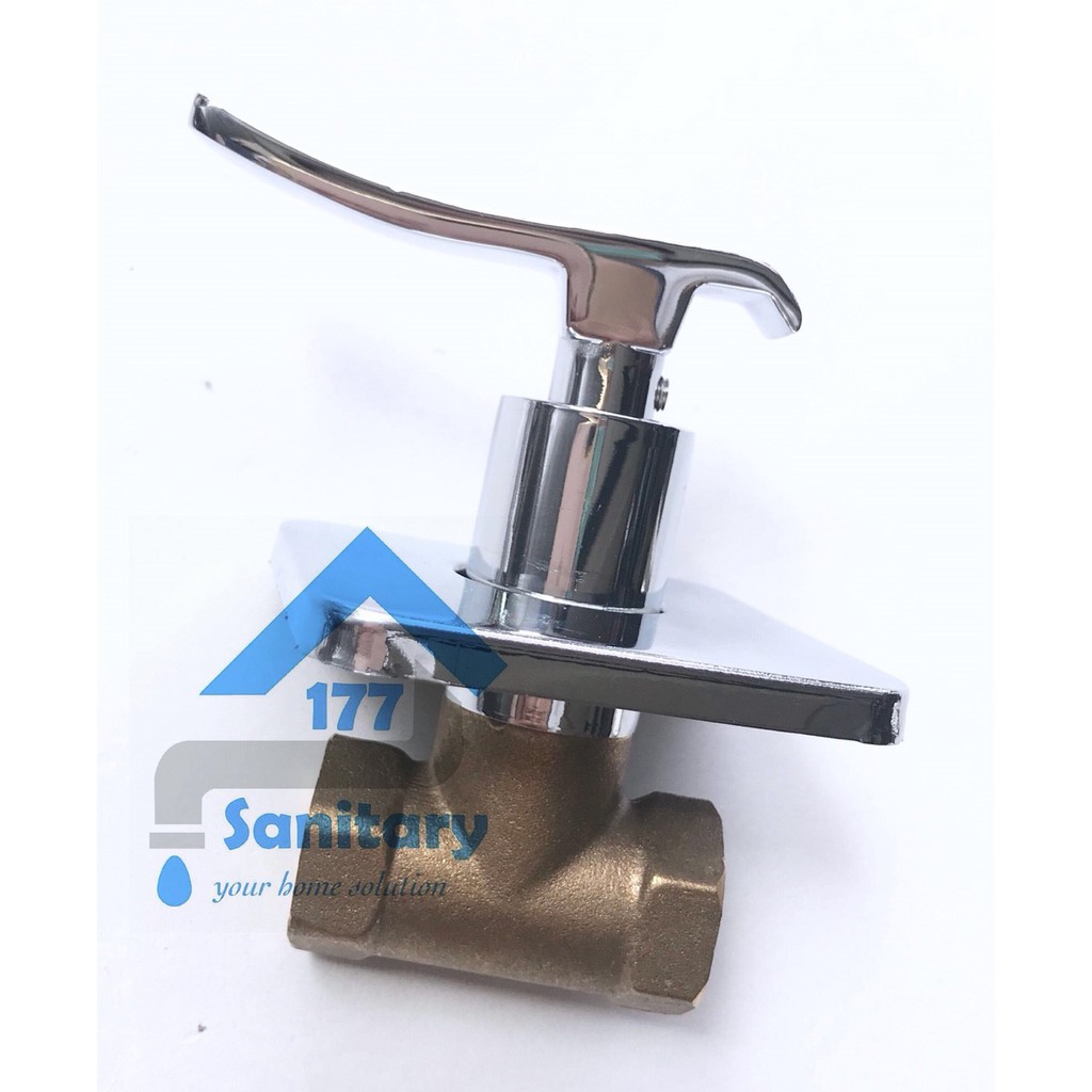 Stop Kran Tanam Kuningan Minimalis Murah Augusto 8590- Keran Air Tanam Wall Shower Faucet brass valve dalam tembok/K5