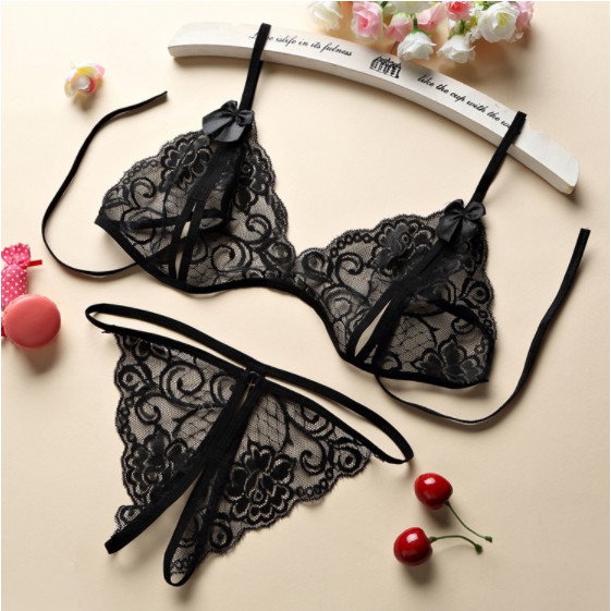 [TOYOU SHOP L02] SET BRA SEXY LINGERIE + G STRING LACE | PAKAIAN DALAM WANITA | SESERAHAN TRANSPARAN | KOREA FASHION