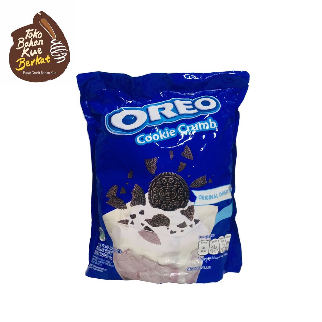 

OREO COOKIE CRUMB 1 KG / COOKIES CRUMBS REMAH BISKUIT TOPPING / CTN (8 PCS )