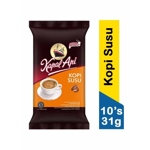 

Kapal Api Kopi Susu 10X31g