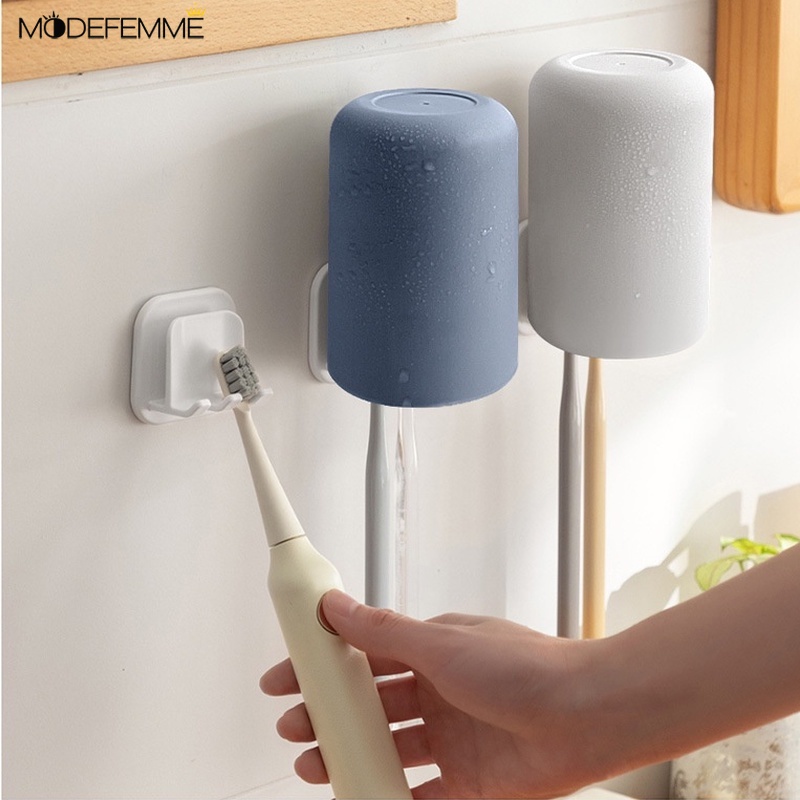Rak Penyimpanan Sikat Gigi Multifungsi Tahan Air Dengan Perekat
