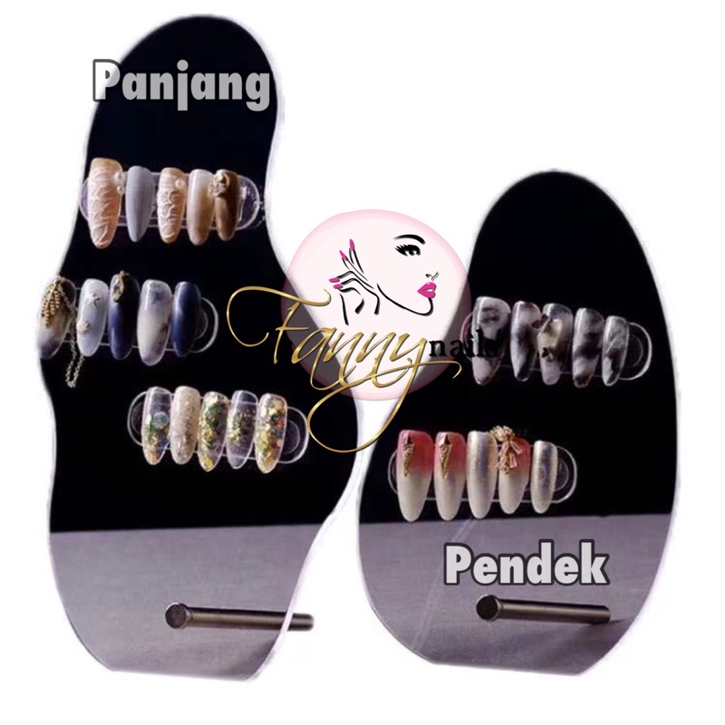 ACRYLIC DISPLAY BOARD NAILART / AKRILIK PAJANGAN BINGKAI AKRELIK HIASAN KUKU VINTAGE ABSTRACT SHAPE HIASAN STUDIO NAILART