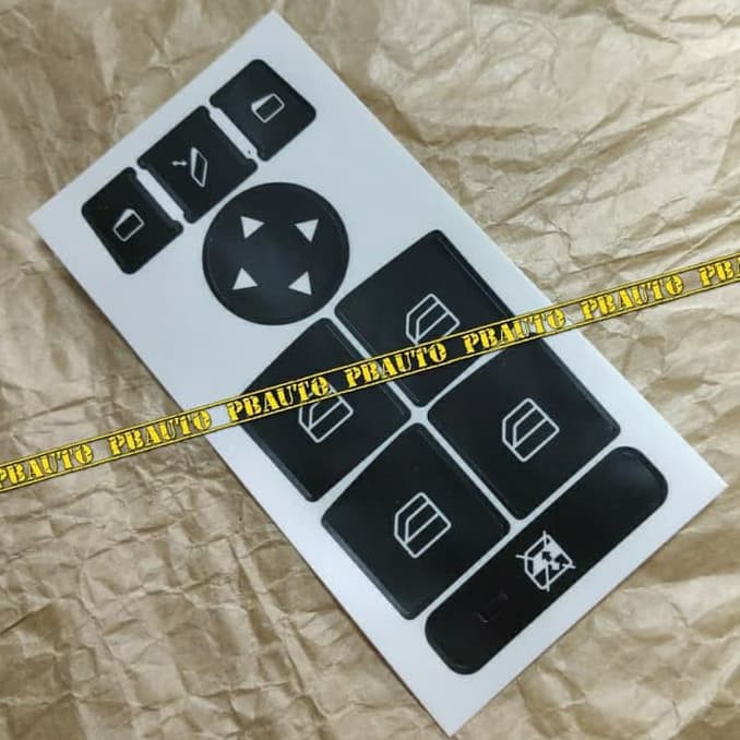 Sticker Power Window w204 w212 / Stiker Switch Power Window Mercy