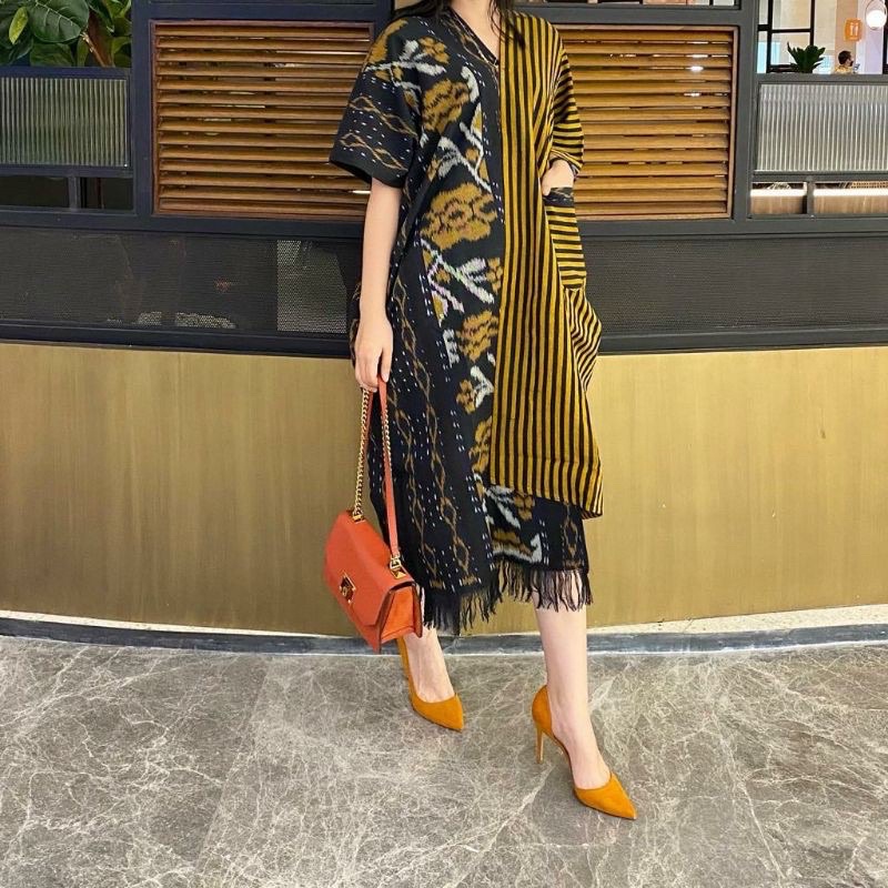 Dress Tenun Ernik Lurik