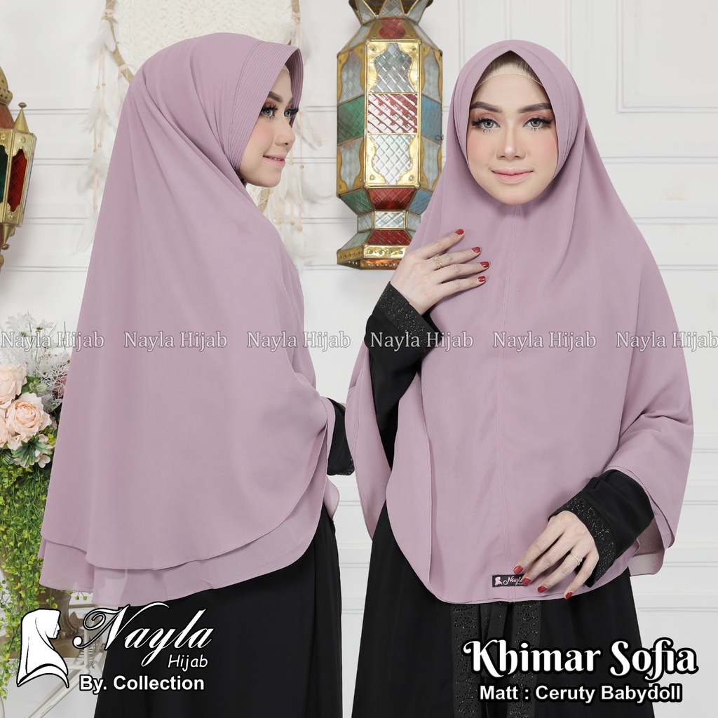 KHIMAR CERUTY BABYDOLL KHIMAR CERUTY SOFIA JUMBO NAYLA HIJA'B