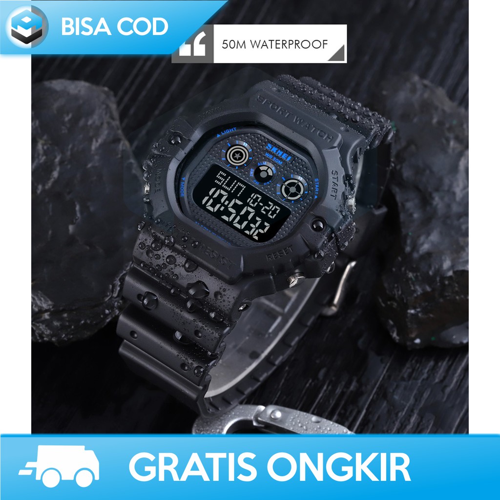 JAM TANGAN PRIA DIGITAL ANTI AIR ORIGINAL SKMEI 1606 - JAM TANGAN PRIA TAHAN AIR KEREN BERKUALITAS