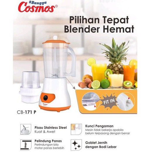 Blender Cosmos Plastik CB171P 2 in1