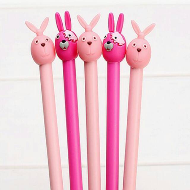 

Pulpen Bisa DIhapus Kelinci Pink 0.38mm