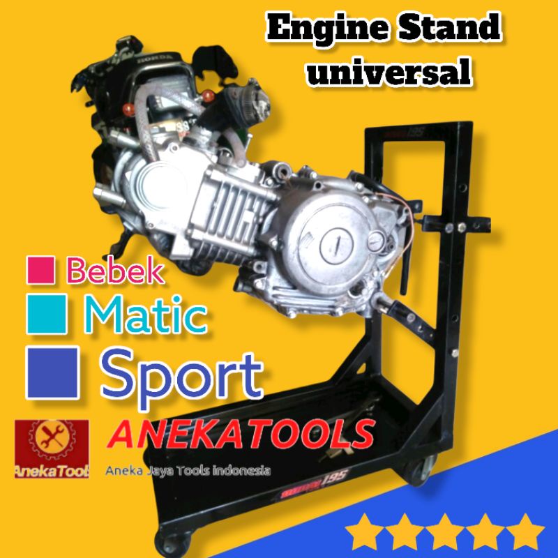 ENGINE STAND MESIN MOTOR UNIVERSAL Alat Dudukan Mesin motor