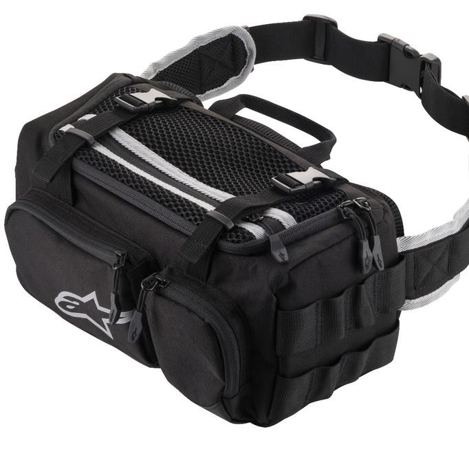 KORTING WAISTBAG PRIA~ TAS PINGGANG ALPINESTARS KANGA V5 WAISTBAG BLACK STOK TERBATAS
