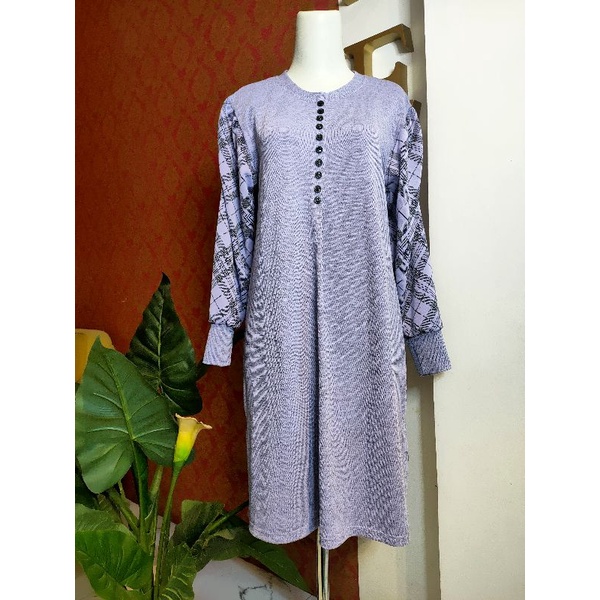 Tunik Rajut Lilac Ld 110