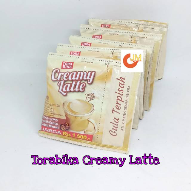 

KOPI TORA BIKA CREAMY LATTE GULA TERPISAH 10X25 GRAM/ COFFEE TORA BIKA KOPI SEDUH MURAH