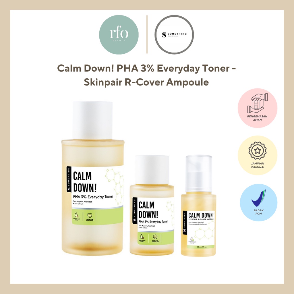 Somethinc Calm Down! (PHA 3% Everyday Toner - Skinpair R-Cover Ampoule)