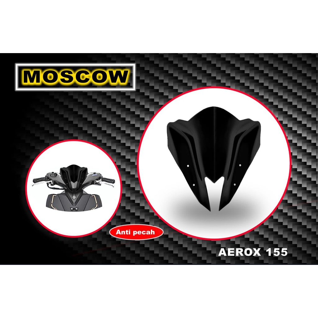 Visor Beat Karbu Visor Beat Fi Vario 150 Aerox 155 Warna Hitam Bahan Berkualitas Anti Pecah