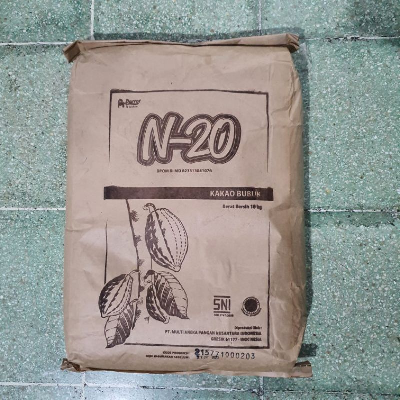 

Cocoa Powder Ekonomis Parrot N-20 kemasan Zak 10 Kg Cokelat Bubuk Coklat Bubuk Bahan Kue Makassar Kakao Bubuk n20