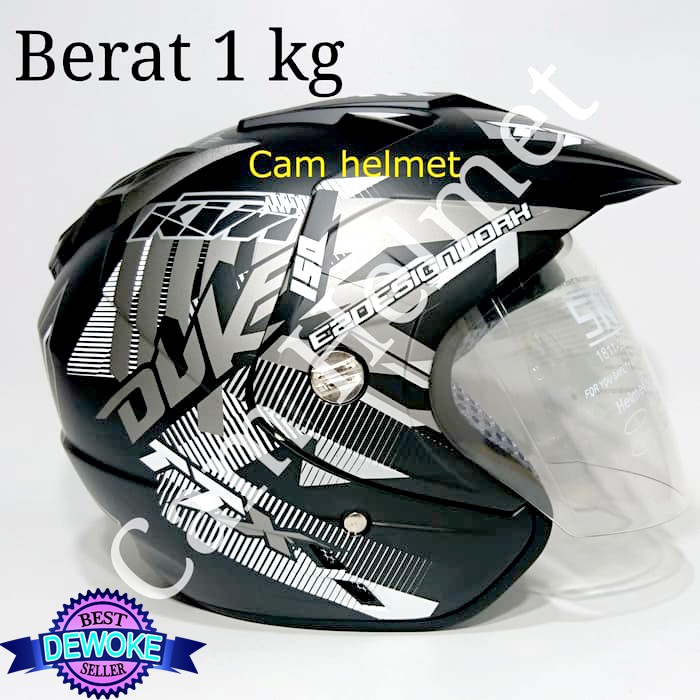 ORIGINAL HELM MOTOR DMN BLACK DOFF MOTOR DUKE KTM RACING SPORT SNI