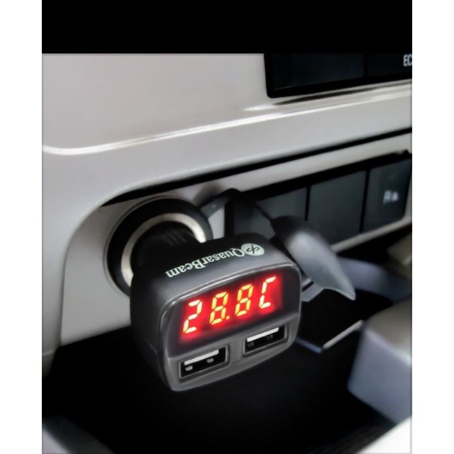 charger hp di mobil plus voltmeter usb