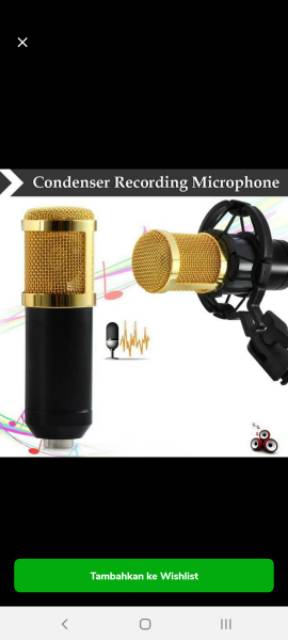 MIC BM 800 Mikrofon Gaming Noise Cancelling Microphone BM800