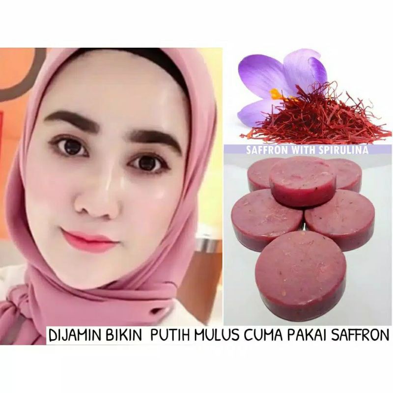 PROMO !! Sabun Safron Pemutih Wajah dan Penghilang Flek Hitam dan Jerawat Ampuh