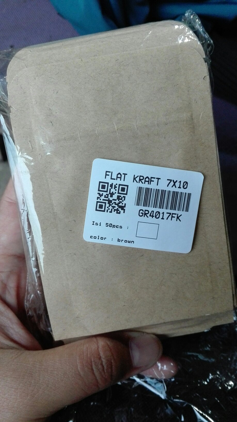 Kemasan Kraft Paper 7cm X 10cm Flat Bottom Ziplock Bag Kemasan Ecopack [isi 10 Pcs]