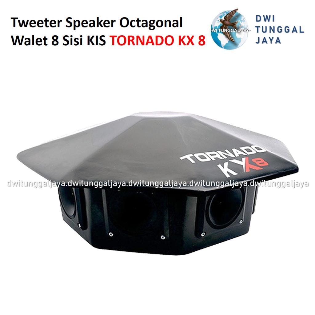 Tweeter Tuiter Speaker Octagonal Walet 8 Sisi KIS TORNADO KX 8 KX8