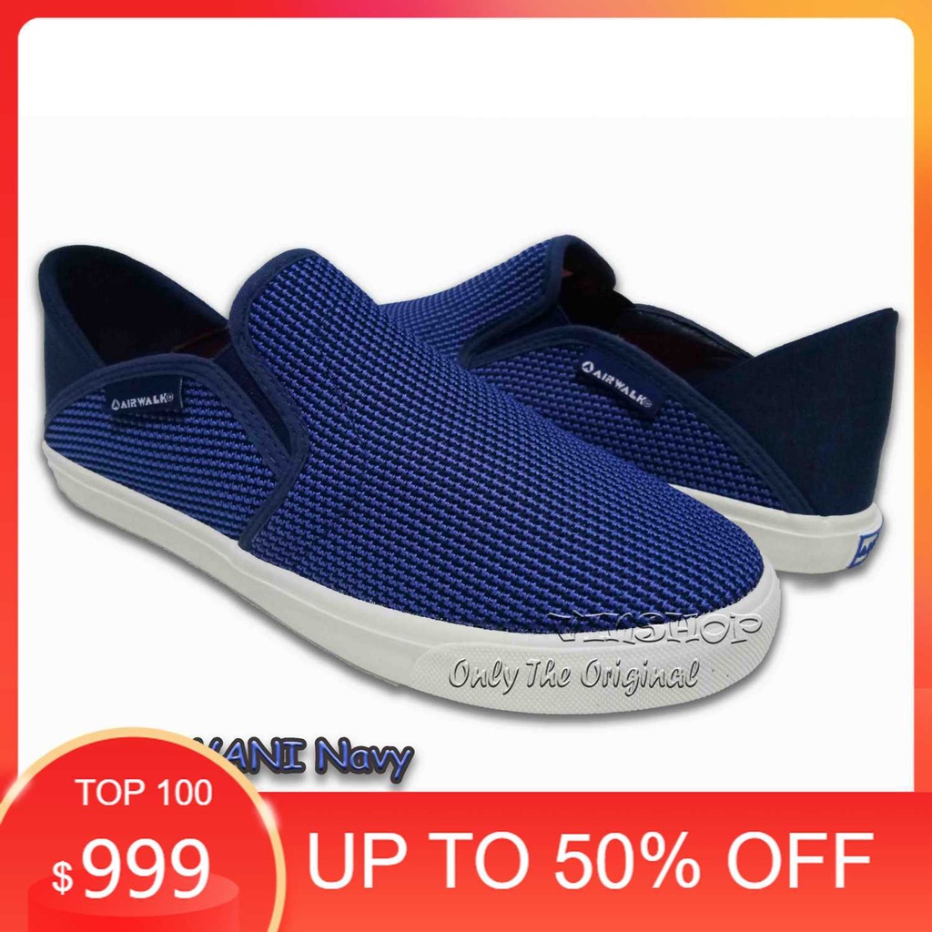 Sepatu Slip On AIRWALK KAVANI NAVY. Womens. ORIGINAL AIW18CL0626N   *