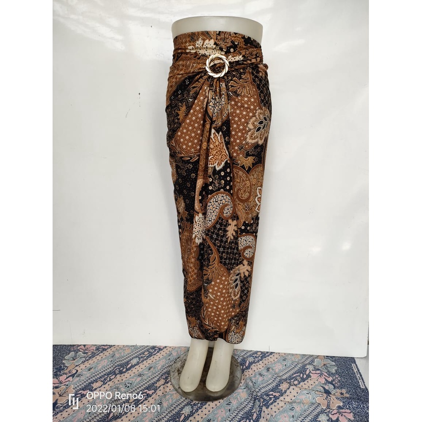 ROK LILIT INSTAN JEIVA REMPEL MAXI BATIK WANITA / ROK BAWAHAN KEBAYA / ROK LILIT BATIK WANITA-atta gold