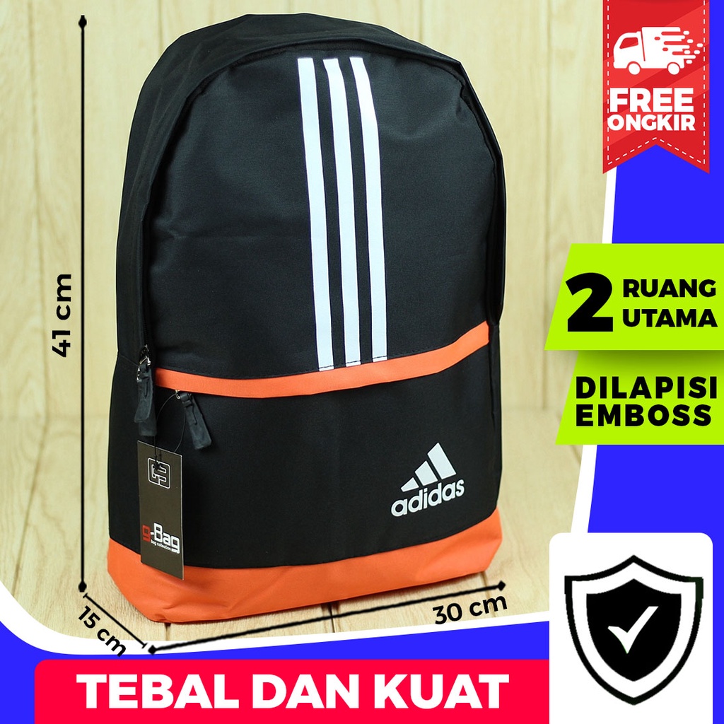 Jual Tas Sporty Olahraga Adi-das Warna Orange Murah Awet Cowok Cewek