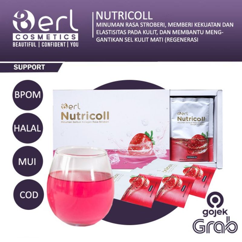 

Minuman Kolagen B Erl Nutricoll Minuman Serbuk Collagen Rasa Strawberry Isi 16 Sachet