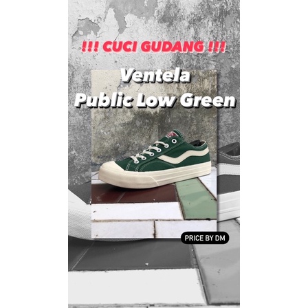 Sepatu Ventela Shoes Classic 70s Public Low High Green Black Murah Stock Lama BNIB New