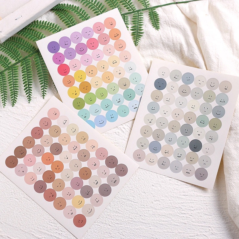 

Colorful Smileys Diary Deco Stickers