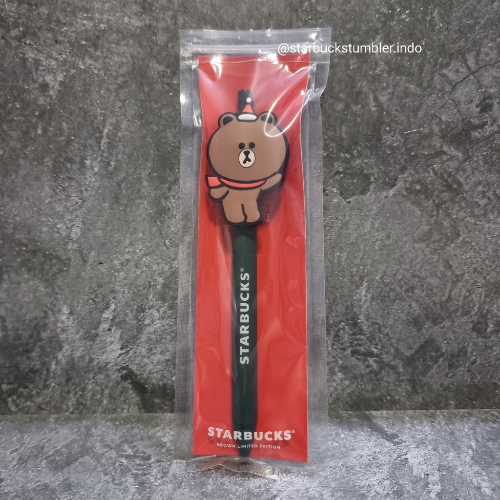 

Starbucks x Line Friends Brown Cony Bear Bolpoint Pen Bolpen