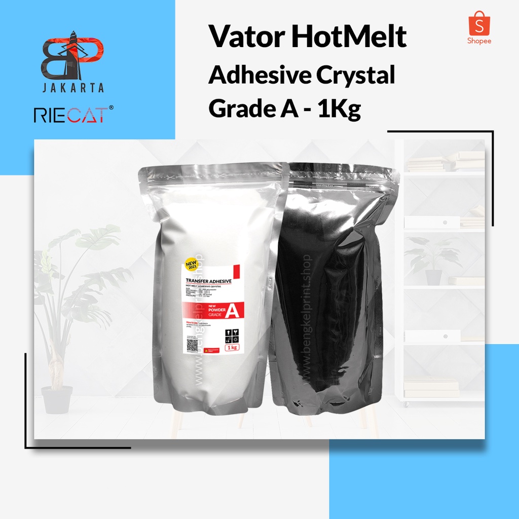 Bubuk Powder DTF Hotmelt Adhesive Powder Grade A Sablon DTF - 1Kg