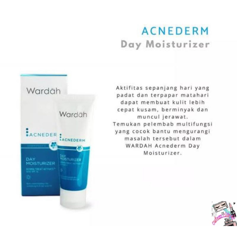 ☃Cutezz_Ching1☃Wardah Acnederm Day Moisturizer 40ml