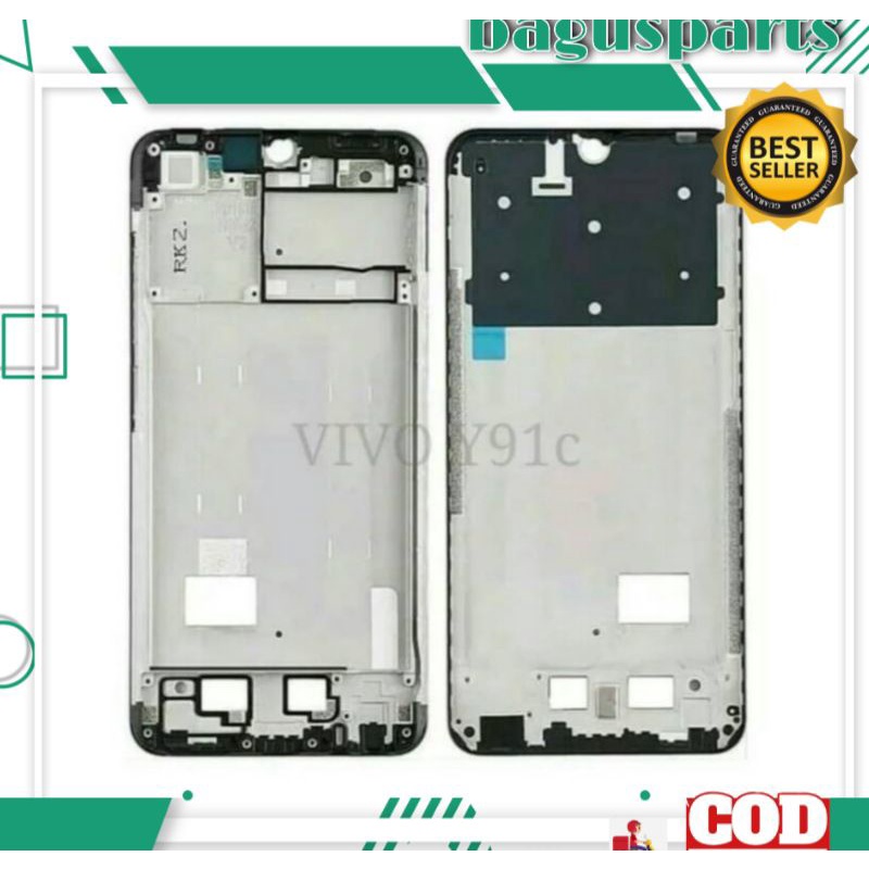 FRAME TULANG TATAKAN LCD VIVO Y91C HITAM