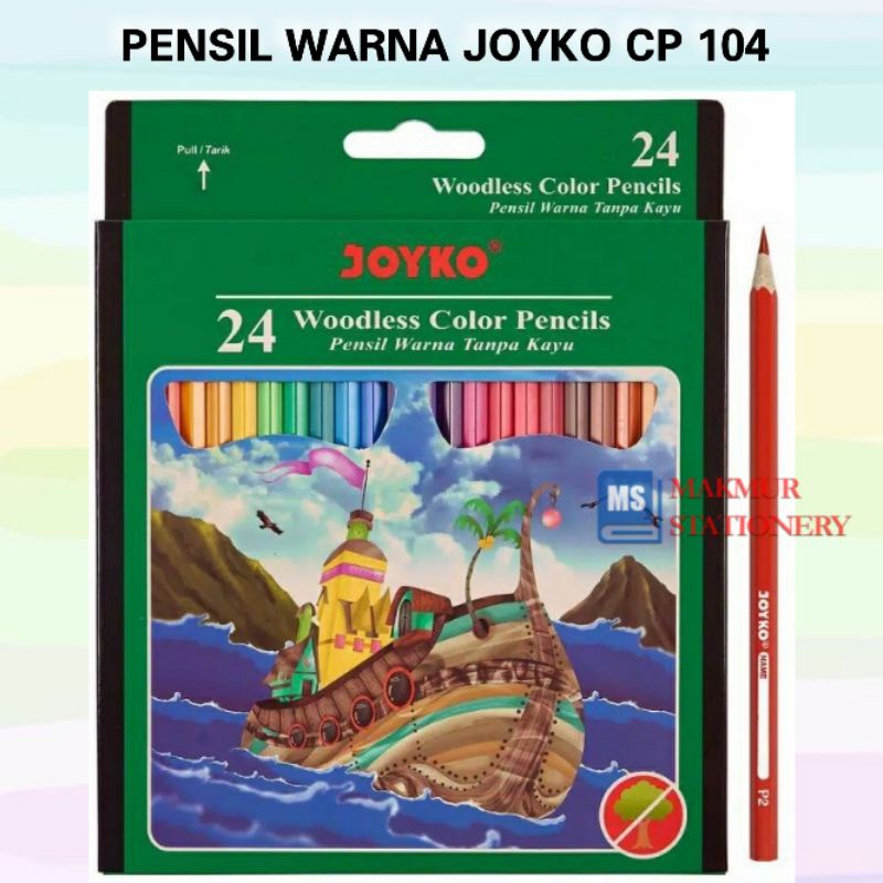 

Pensil Warna Joyko Panjang 24 Warna CP-104