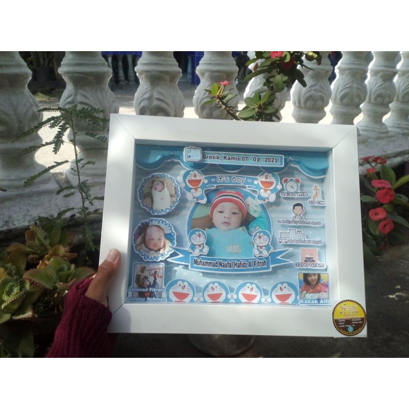 pop up Biodata Bayi 3D