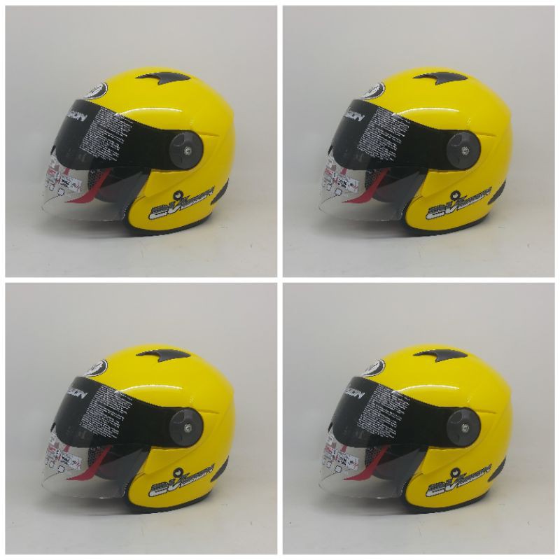 Helm kyt 2 vision kuning golkar