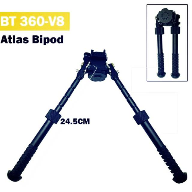 Bipod - Bipod Atlas penyangga senapan - Bipod Atlas BT 360 V8