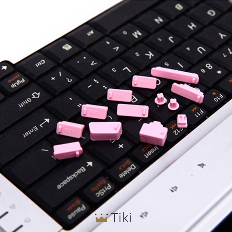 13pcs/set Silikon Elastis Anti Debu Pelindung Port Laptop Notebook Komputer | TiKi-8