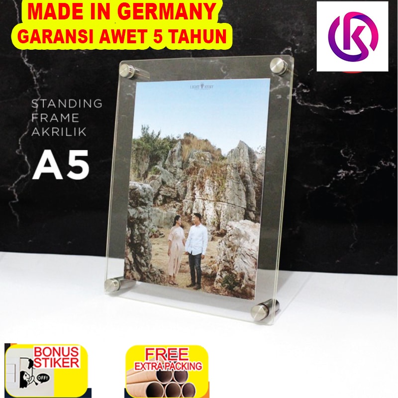 

Terlaris Acrylic Frame A5 / Frame Akrilik Standing / Poster / Frame Foto