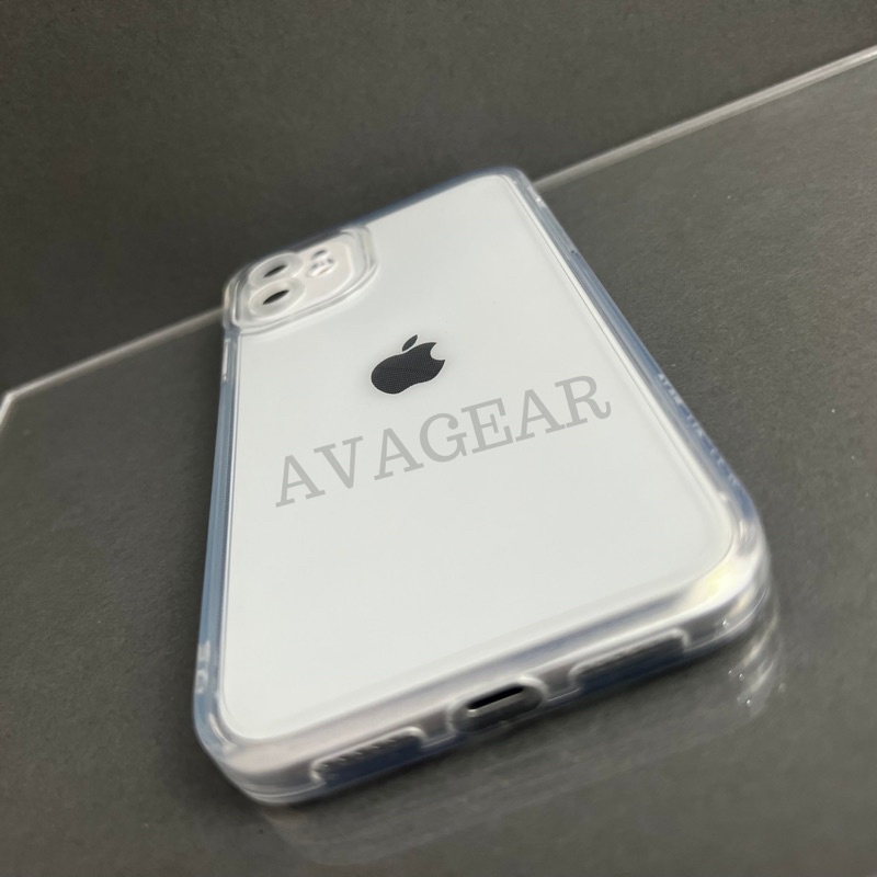 Airbag Square Clear Case With Protect Camera Softcase iPhone 6s 7 8+ XR XS 11 Pro 12 Mini 13 14 Plus ProMax