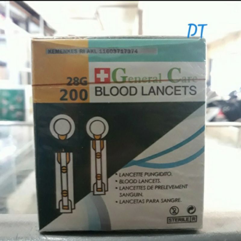 Blood lancet 28G 200pcs / jarum lancet 28G 200pcs General Care